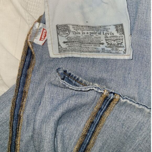 Levi's 501 Button fly 33 x 30 High waist Wedgie - Picture 8 of 13